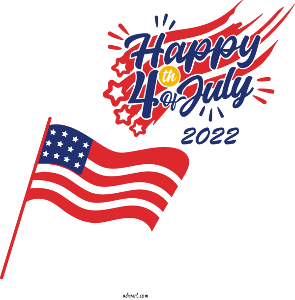 Free Holiday United States Flag Flag Of The United States For 4th Of July Clipart Transparent Background