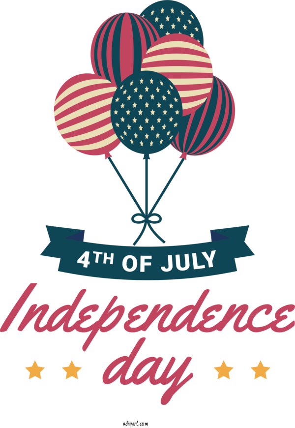 Free Independence Day Drawing Logo Painting For 4th Of July Clipart Transparent Background