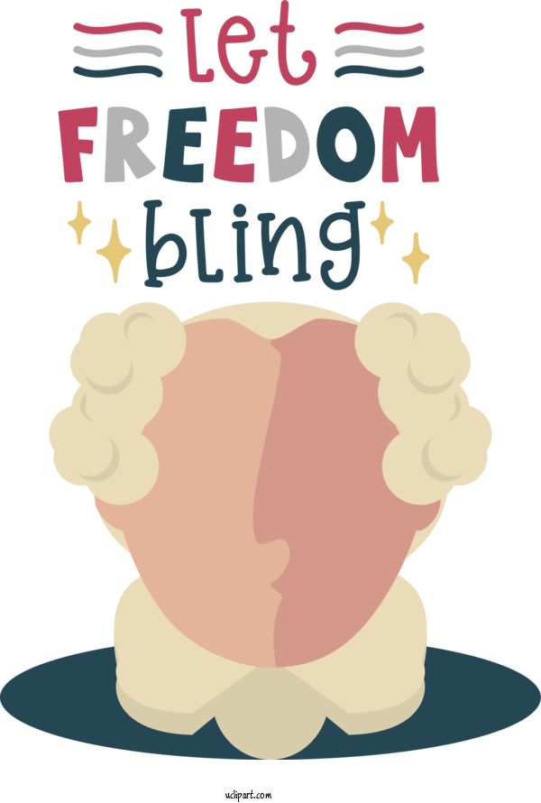 Free Holiday Human Poster Text For Let Freedom Bling Clipart Transparent Background