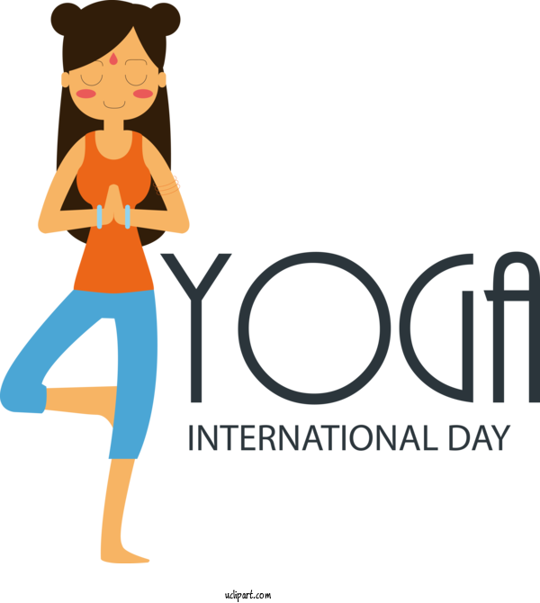 Free Holiday Yoga Vrikshasana Asana For Yoga Day Clipart Transparent Background
