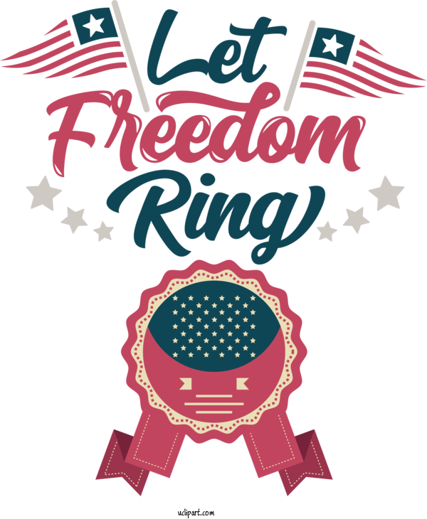 Free Holiday Logo Design Line For Let Freedom Ring Clipart Transparent Background