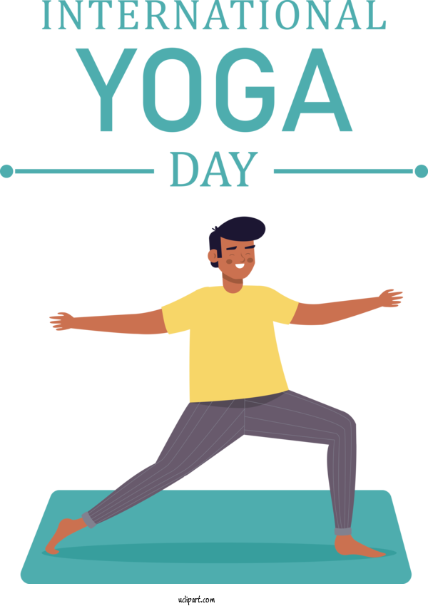 Free Holiday Human Yoga Mat For Yoga Day Clipart Transparent Background