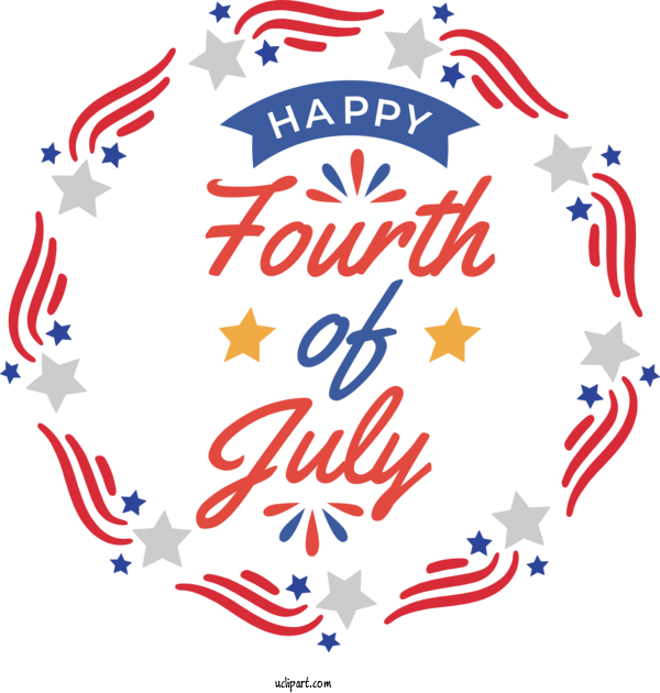 Free Holiday Drawing Silhouette Logo For 4th Of July Clipart Transparent Background
