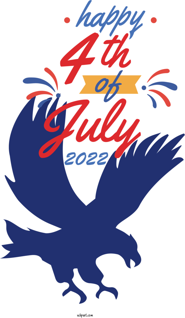 Free Independence Day Birds Design Line For 4th Of July Clipart Transparent Background
