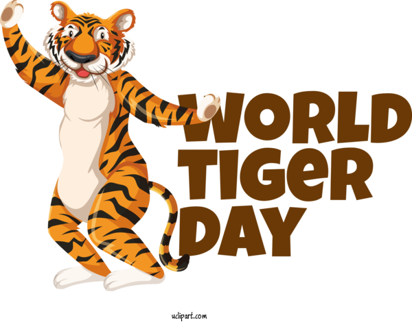 Free Holiday Tiger Cartoon Puli Kali For World Tiger Day Clipart Transparent Background