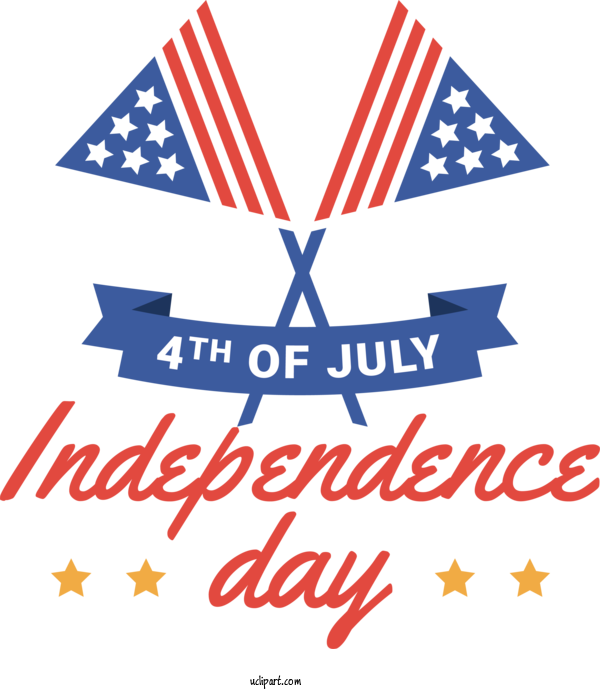 Free Independence Day Drawing Royalty Free Logo For 4th Of July Clipart Transparent Background