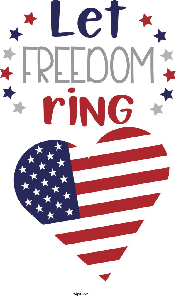 Free Holiday Design Made In America Festival Line For Let Free Ring Clipart Transparent Background
