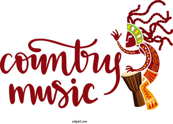Free Holiday Logo Cartoon Text For Country Music Clipart Transparent Background