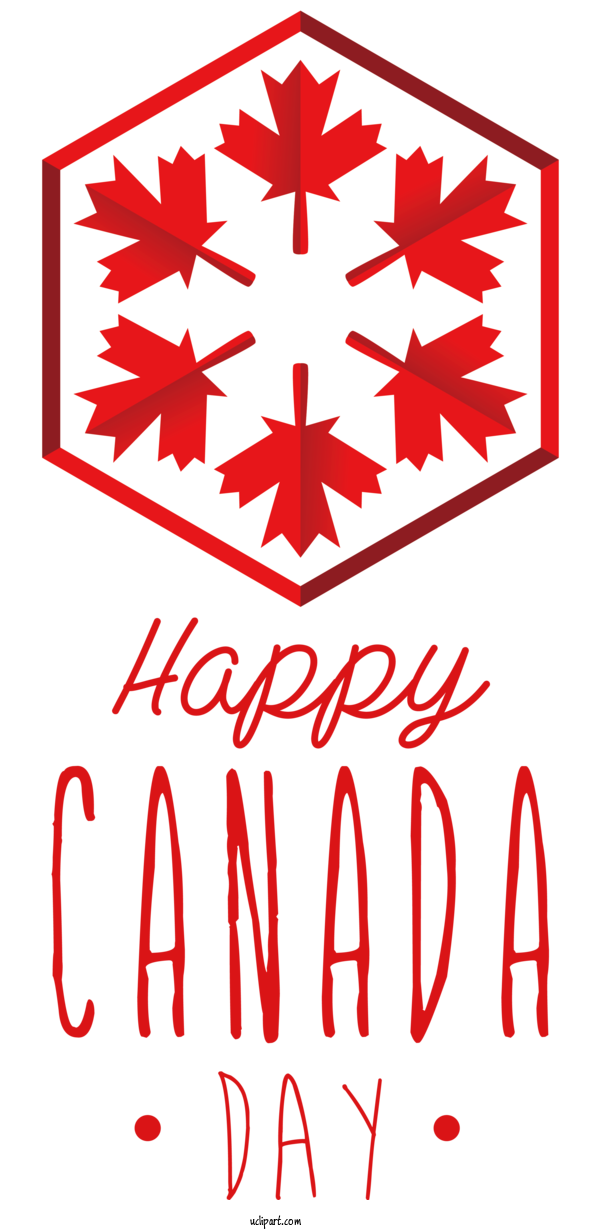 Free Canada Day Design Logo Floral Design For Happy Canada Day Clipart Transparent Background
