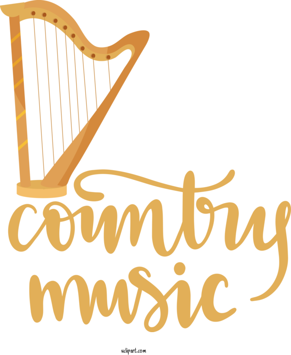 Free Holiday Country Music Logo String Instrument For Country Music Clipart Transparent Background