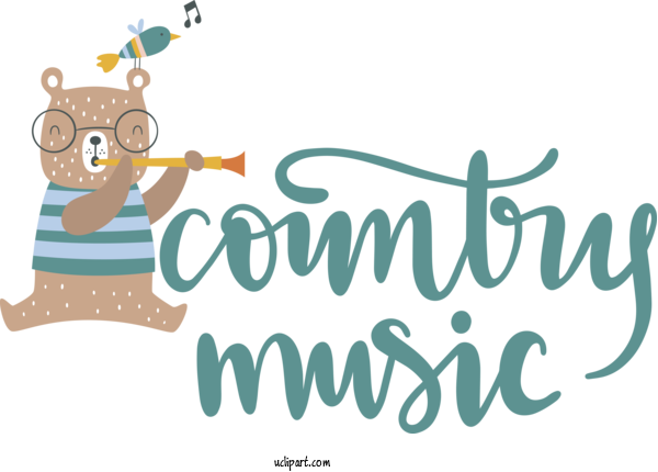Free Holiday Human Logo Cartoon For Country Music Clipart Transparent Background