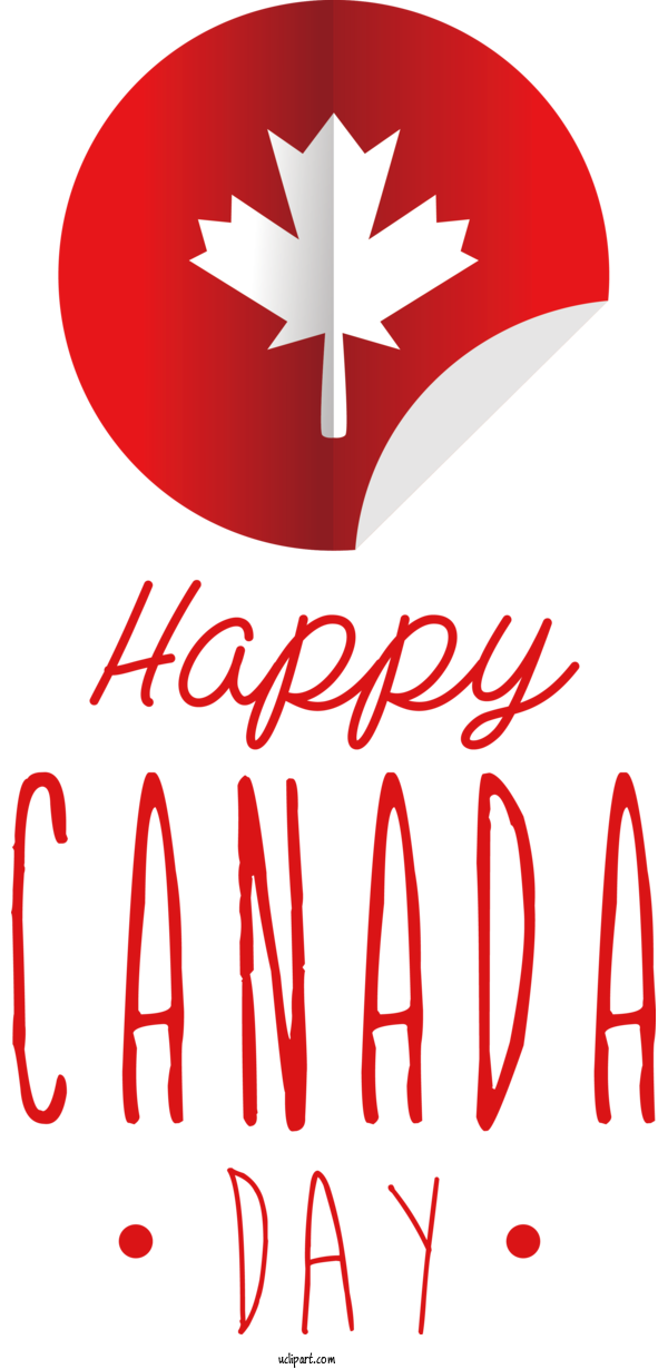 Free Canada Day Design Logo Maple Leaf Property Management For Happy Canada Day Clipart Transparent Background