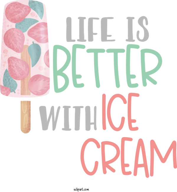 Free Ice Cream Day Font For Better Ice Cream Clipart Transparent Background
