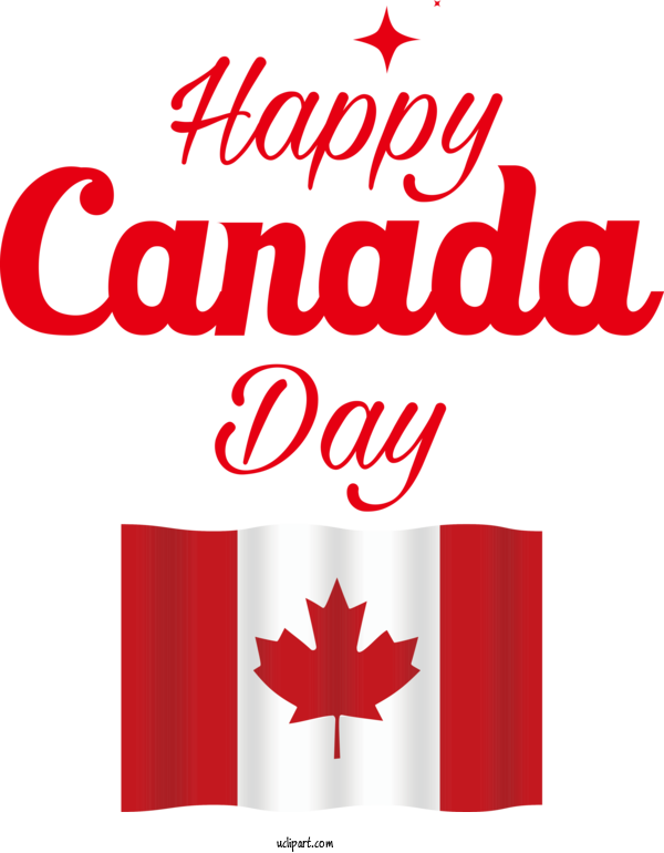 Free Canada Day Canada Logo Red For Happy Canada Day Clipart Transparent Background