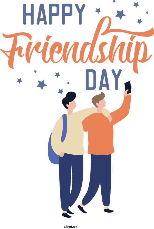 Free Holidays Human Clothing Conversation For Friendship Day Clipart Transparent Background