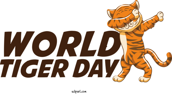 Free Animals Cat Tiger Logo For Tiger Clipart Transparent Background