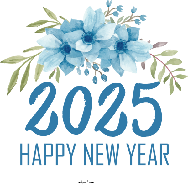Free Holidays Flower Floral Design Flower Bouquet For 2025 NEW YEAR Clipart Transparent Background