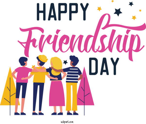 Free Holidays Human Public Relations Design For Friendship Day Clipart Transparent Background