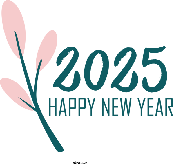 Free Holidays Logo Design Line For 2025 NEW YEAR Clipart Transparent Background
