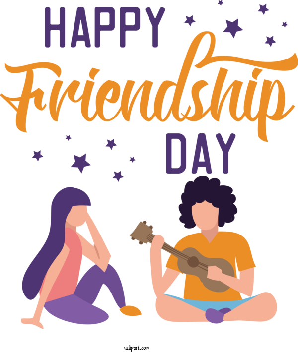 Free Holidays Cartoon Line Happiness For Friendship Day Clipart Transparent Background