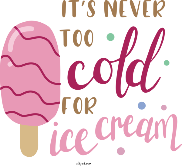 Free Food Logo Design Pink For Ice Cream Clipart Transparent Background