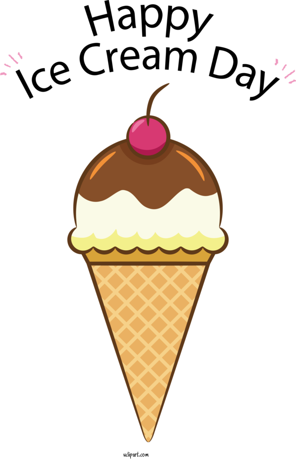 Free Food Ice Cream Cone Battered Ice Cream Sundae For Ice Cream Clipart Transparent Background