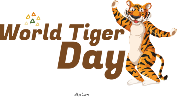 Free Animals Tiger Cat Cartoon For Tiger Clipart Transparent Background