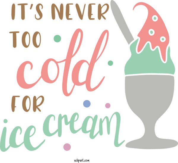 Free Food Logo Line Text For Ice Cream Clipart Transparent Background