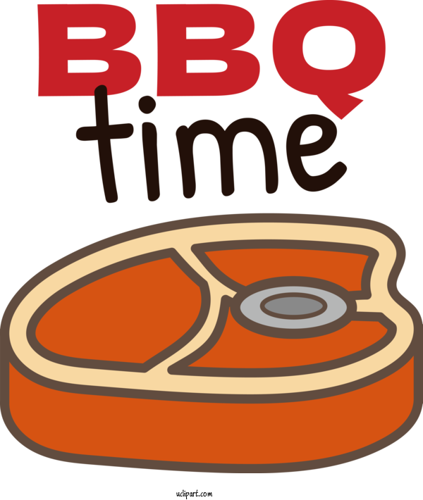Free Food Cartoon Design Logo For Barbecue Clipart Transparent Background