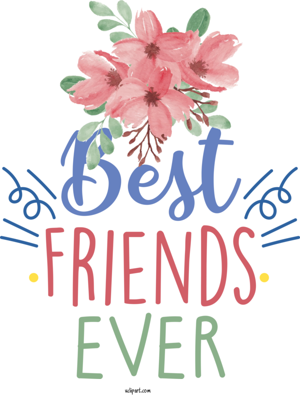 Free Holiday Floral Design Flower Cut Flowers For Friendship Day Clipart Transparent Background