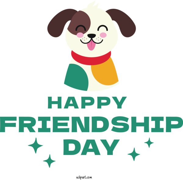 Free Holiday Dog Human Snout For Friendship Day Clipart Transparent Background