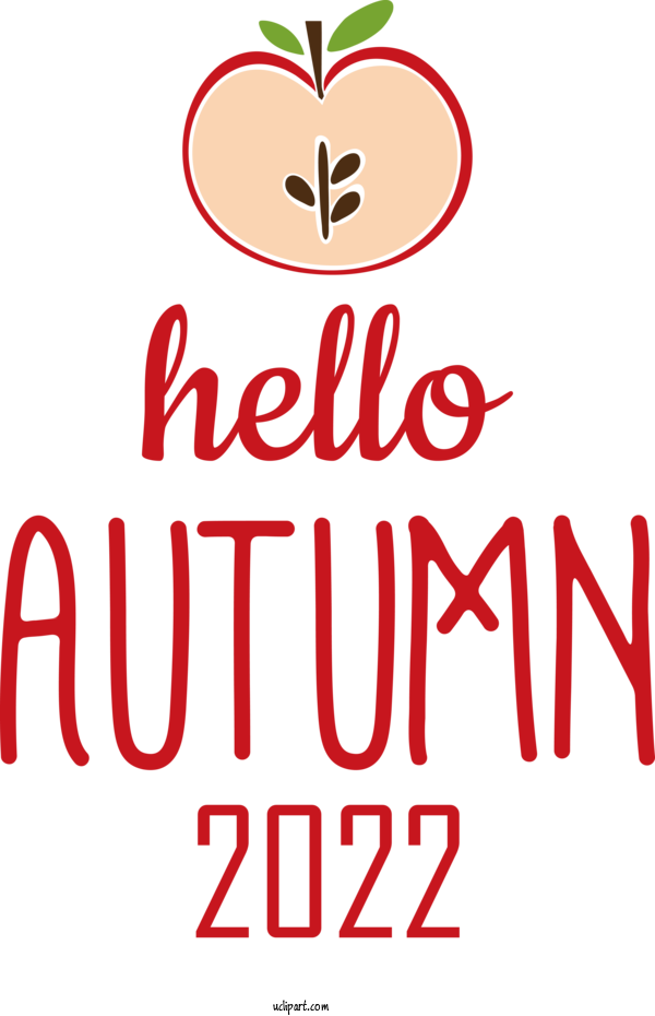 Free Hello Fall Einum Logo Text For Hello Autumn Clipart Transparent Background