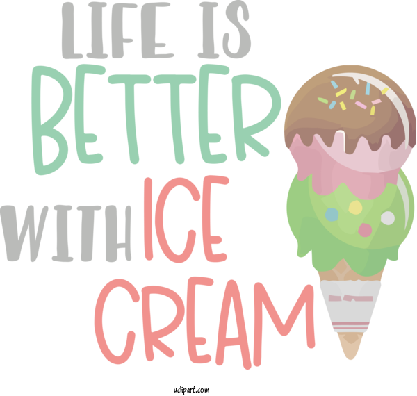 Free Food Ice Cream Cone Ice Cream Dairy Product For Ice Cream Clipart Transparent Background