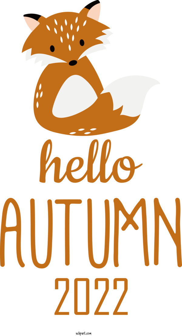 Free Hello Fall Dog Snout Logo For Hello Autumn Clipart Transparent Background