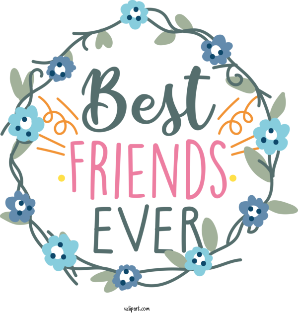 Free Holiday Flower Floral Design Wreath For Friendship Day Clipart Transparent Background