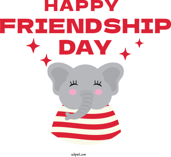 Free Holiday M 095  Red For Friendship Day Clipart Transparent Background