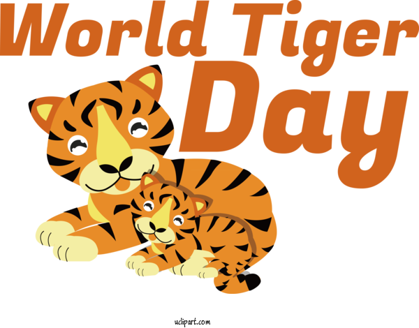 Free Holiday Tiger Lion Liger For World Tiger Day Clipart Transparent Background