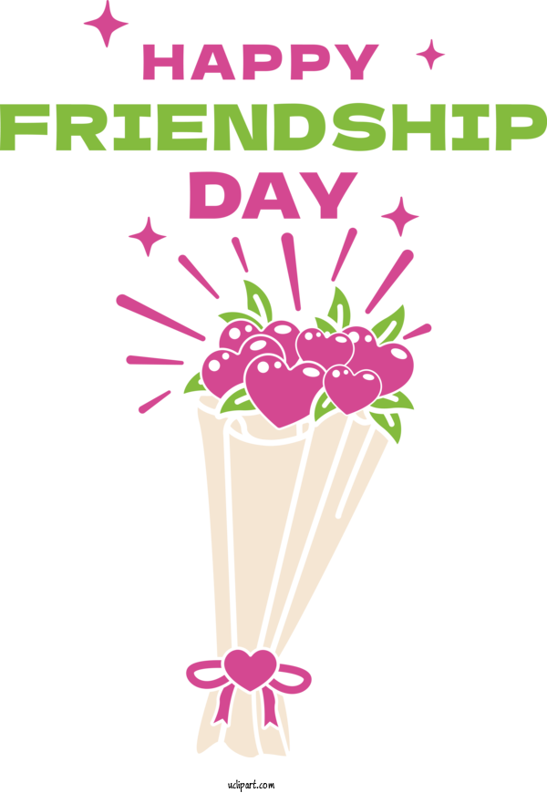 Free Holiday Floral Design Design Line For Friendship Day Clipart Transparent Background