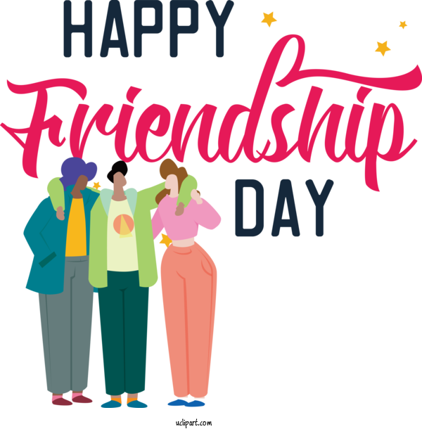 Free Holiday T Shirt Dress Logo For Friendship Day Clipart Transparent Background