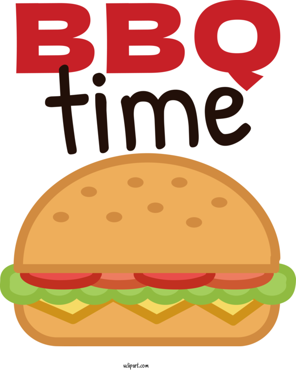 Free Food Cheeseburger Hot Dog Junk Food For Barbecue Clipart Transparent Background