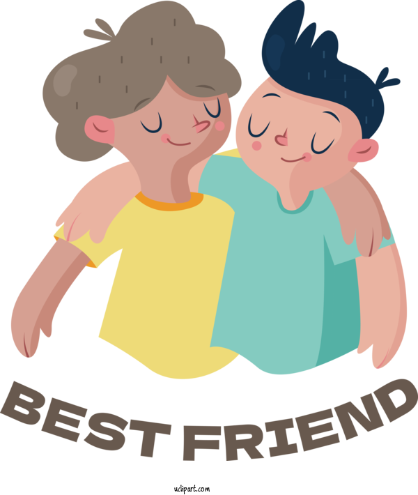 Free Holiday Human Friendship For Best Friend Clipart Transparent Background