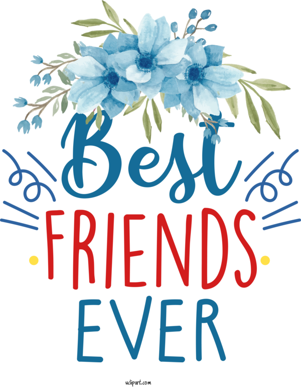 Free Holiday Floral Design Flower Good For Friendship Day Clipart Transparent Background