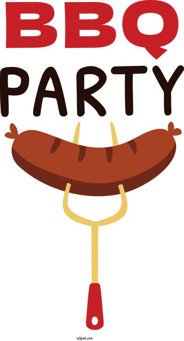 Free Food Design Cartoon Logo For Barbecue Clipart Transparent Background