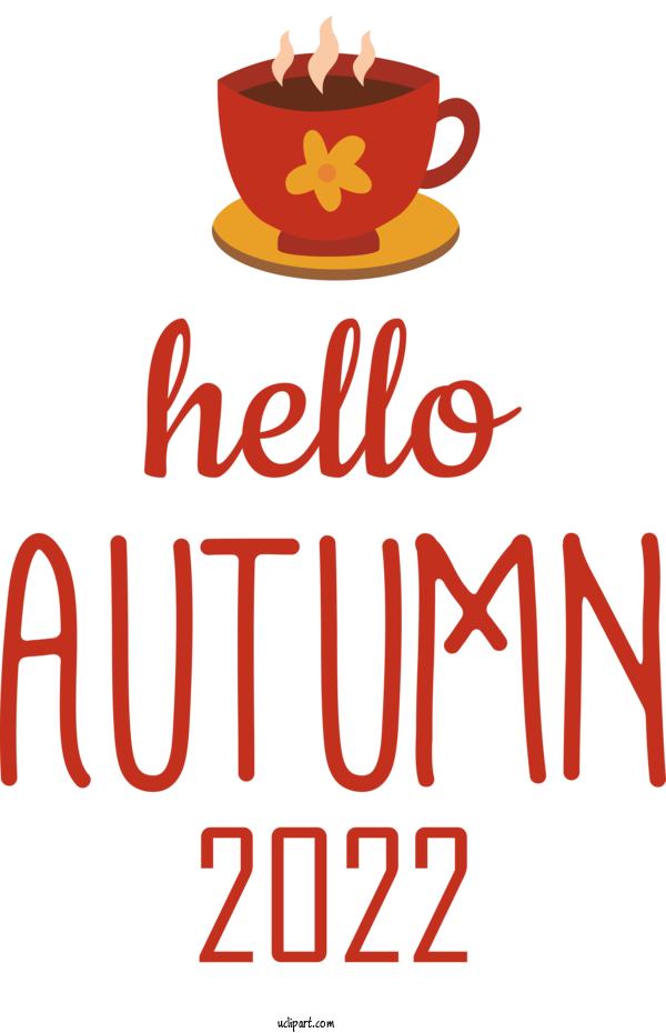 Free Hello Fall Logo Line Flower For Hello Autumn Clipart Transparent Background