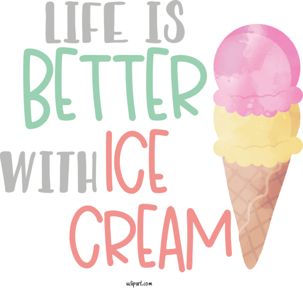 Free Food Ice Cream Cone Ice Cream Gelato For Ice Cream Clipart Transparent Background