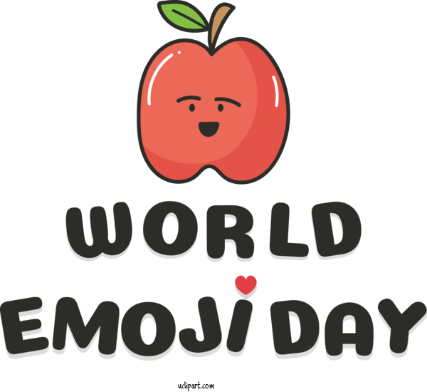 Free Emoji Day Plant Logo Cartoon For World Emoji Day Clipart Transparent Background
