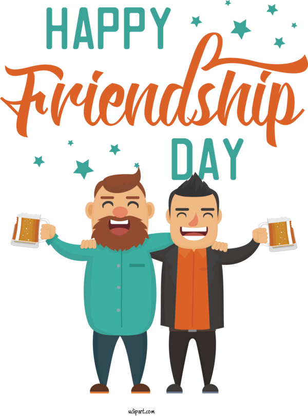 Free Holiday Human Cartoon Public Relations For Friendship Day Clipart Transparent Background