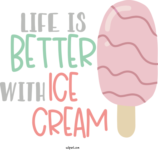 Free Food Design Line H&M For Ice Cream Clipart Transparent Background
