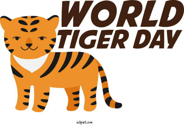 Free Holiday Bengal Tiger Lion Tigon For World Tiger Day Clipart Transparent Background