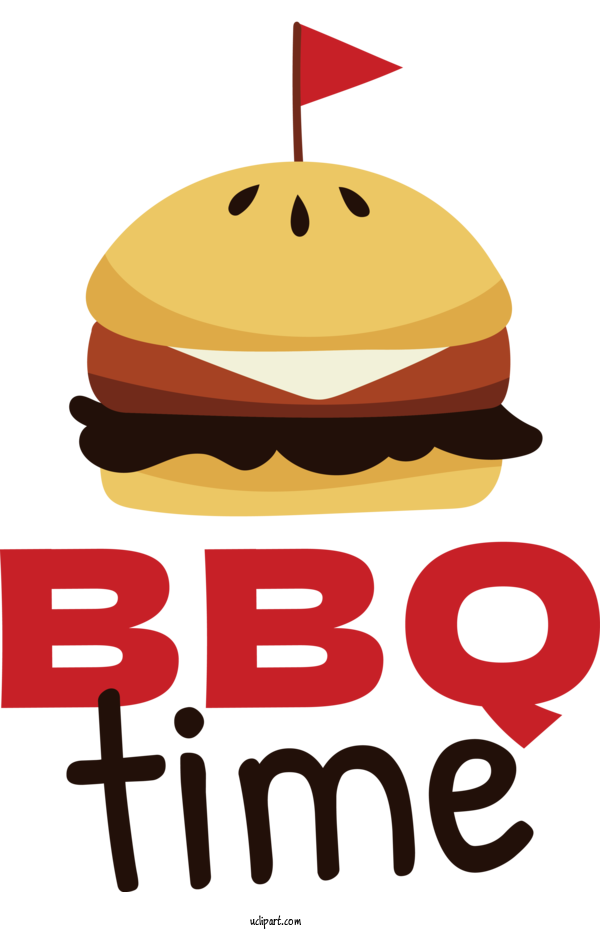 Free Food Fast Food Logo Line For Barbecue Clipart Transparent Background